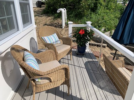 Dennis Port Cape Cod vacation rental - Comfortable seating on patio