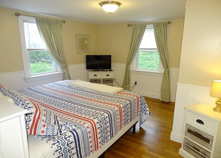 Dennis Port Cape Cod vacation rental - King bedroom with TV, large closet, attached bath