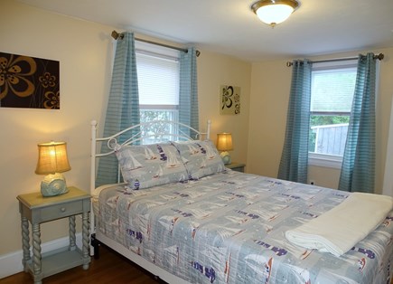 Dennis Port Cape Cod vacation rental - Queen bedroom located off kitchen w adjacent bath
