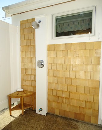 Dennis Port Cape Cod vacation rental - Hot and cold outdoor shower - so refreshing after the beach!