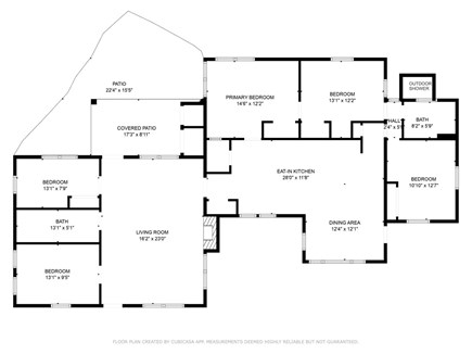 Dennis Port Cape Cod vacation rental - 2D Floor plan