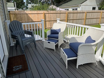 Wareham MA vacation rental - Sitting Area in Private Back Yard