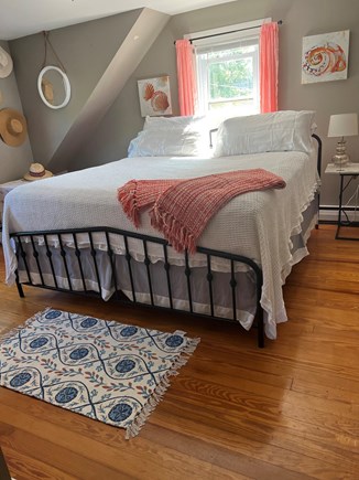 Dennisport Cape Cod vacation rental - King / Master Bedroom 1 of 3 bedrooms upstairs w/ a SmartTV