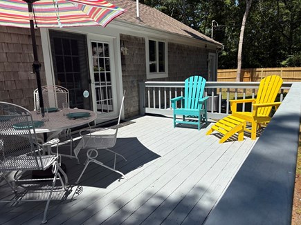 Barnstable/Centerville  Cape Cod vacation rental - Relax as you dine or lounge on the deck just off the kitchen.
