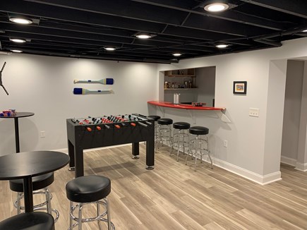Harwich Cape Cod vacation rental - Game on! Game Room includes bar, kitchen area, foosball, & darts