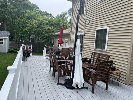 Falmouth Cape Cod vacation rental - Expansive Back deck w/ grill for cookouts and spacious back yard