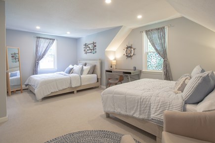 Barnstable Cape Cod vacation rental - Bedroom #3 - Two Queens with seating area and full-sized desk