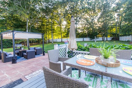 Barnstable Cape Cod vacation rental - Outdoor - Dining Set on the deck right out of the kitchen