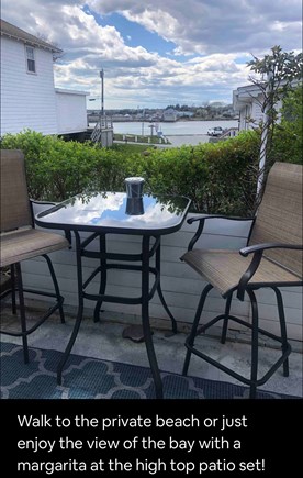 Bourne, Buzzards Bay Cape Cod vacation rental - Enjoy the view of the bay on the patio