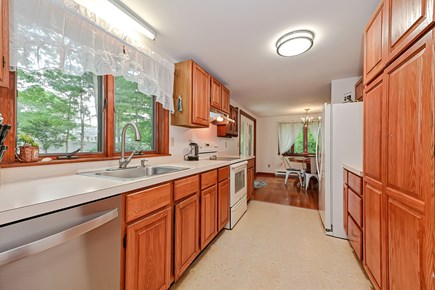 West Yarmouth Cape Cod vacation rental - Spacious kitchen with an eat-in area. The expandabl table fits 8.