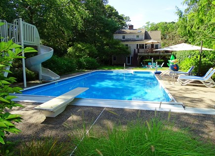 Brewster Cape Cod vacation rental - We offer pool toys, plenty of seating, umbrella for shade
