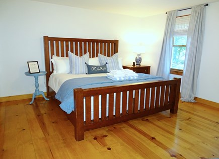 Brewster Cape Cod vacation rental - Bedroom #1: King size bed on main floor (portable crib in closet)