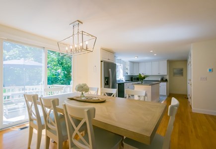 East Sandwich Cape Cod vacation rental - Slider in Dining Room opens to deck