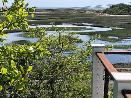 Provincetown, Herring Cove Cape Cod vacation rental - Side deck view
