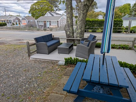Dennisport Cape Cod vacation rental - Picnic table, deck with furniture