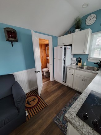 Dennisport Cape Cod vacation rental - Kitchen into bathroom