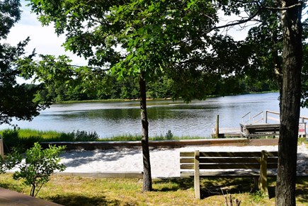 South Yarmouth Cape Cod vacation rental - Small beach and swimming dock at Blue Rock Landing
