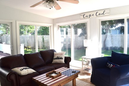 South Yarmouth Cape Cod vacation rental - Bright Sun room off the dining room