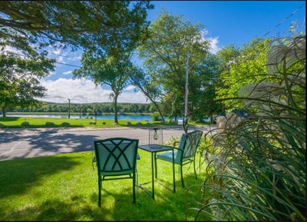 Sagamore Beach Cape Cod vacation rental - Enjoy the breeze and view under the front yard tree.