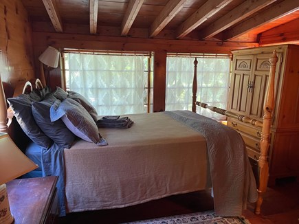 Brewster Cape Cod vacation rental - Bedroom looking out to the gardens and forest