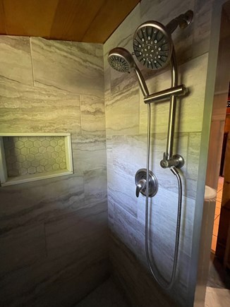 Brewster Cape Cod vacation rental - The new marble shower