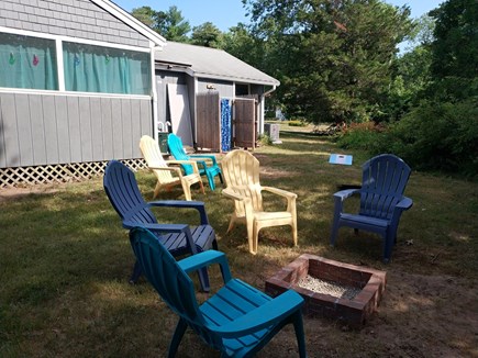 Marstons Mills, Barnstable Cape Cod vacation rental - Yard with fire pit