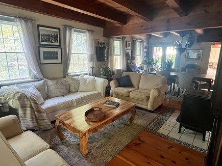 Eastham Cape Cod vacation rental - Comfy Livingroom down filled couch and smart tv