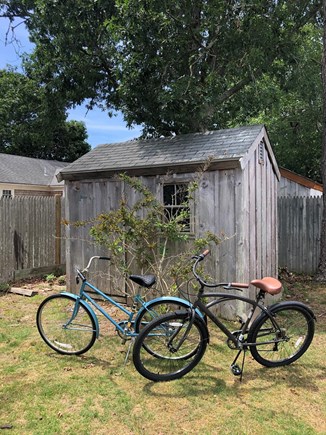 Yarmouth Cape Cod vacation rental - 2 beach cruiser bikes and beach chairs available in the shed
