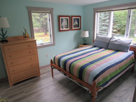 West Dennis Cape Cod vacation rental - Queen BR. New vinyl plank floors & paint. Dresser & closet.