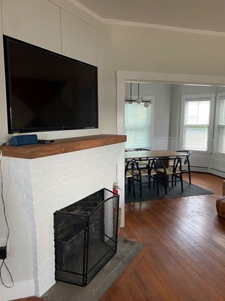 Provincetown Cape Cod vacation rental - TV and Dining Room