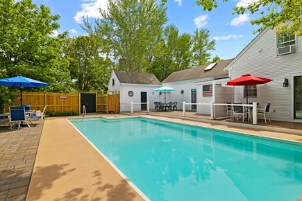 West Harwich Cape Cod vacation rental - Large vacation compound with beautiful heated pool.
