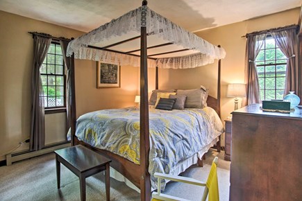 East Falmouth Cape Cod vacation rental - 1st floor queen bedroom w/ access to bath/shower