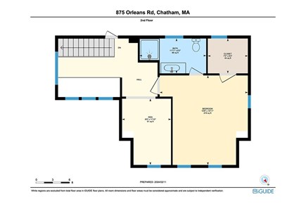Chatham Cape Cod vacation rental - Upper level floor plan