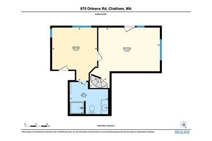 Chatham Cape Cod vacation rental - Lower level floor plan