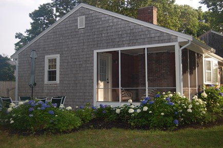 Dennis Port Cape Cod vacation rental - Side of house and patio