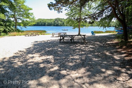 Brewster Cape Cod vacation rental - Sandy beach on Greenland Pond