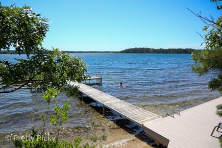 Brewster Cape Cod vacation rental - Large private dock on Long Pond