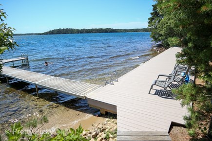 Brewster Cape Cod vacation rental - Another view of the private association dock on Long Pond