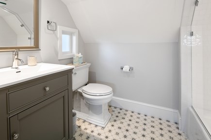 Orleans Cape Cod vacation rental - Upstairs bathroom with shower and tub
