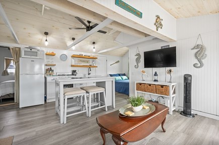 DennisPort, Chases Ocean Grove Cape Cod vacation rental - Modern kitchen, smart tv, plenty of storage and ocean views.