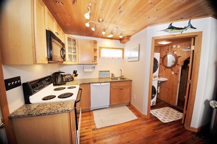 Onset MA vacation rental - Kitchen  with half bathroom and washer/driver