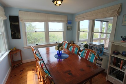 Truro Cape Cod vacation rental - Dining Area Looking out over the Pamet