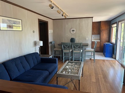Wellfleet Cape Cod vacation rental - Living room and dining area.