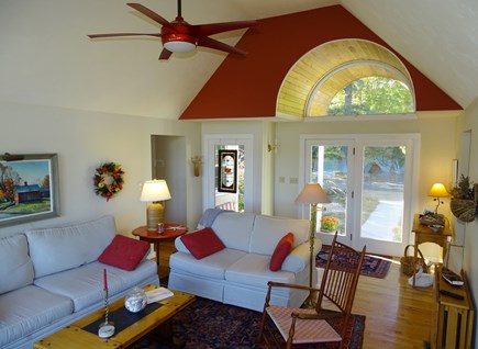Dennis Port Cape Cod vacation rental - Great room looking toward the entry