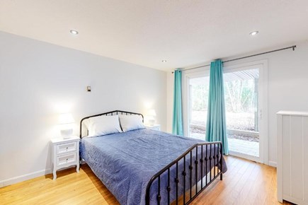 New Seabury Cape Cod vacation rental - Downstairs queen bedroom, sliders to back yard