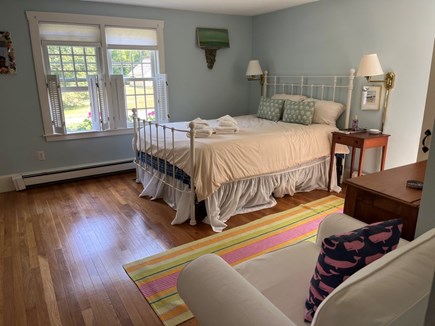 Barnstable Village Cape Cod vacation rental - Master bedroom w/ queen size bed and attached bath.