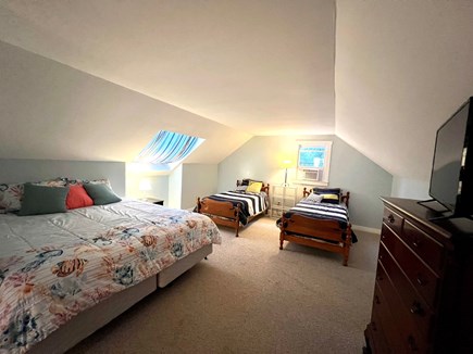 Centerville Cape Cod vacation rental - Bedroom 4 - King and 2 twins 2nd floor with ensuite bath
