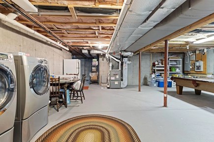Centerville  Cape Cod vacation rental - Pool table, gym and laundry in the basement