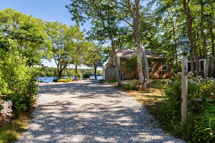 Centerville Cape Cod vacation rental - The entrance to the Cape Lakefront Cottage. Ample parking & views