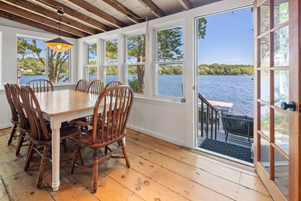 Centerville Cape Cod vacation rental - Enjoy a meal overlooking the lake!